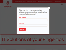 Tablet Screenshot of fingertip-solutions.co.uk